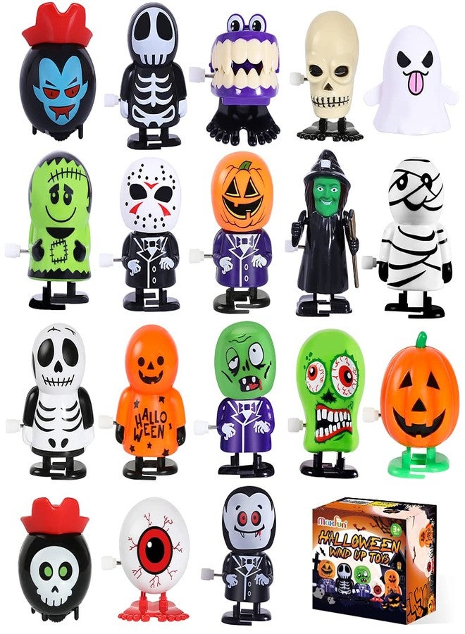 Max Fun 18pcs Halloween Wind Up Toys Assortments for Kids Halloween Party Favors Treat Bag Stuffers Goody Bag Filler Treats Prizes (Halloween) - Image 1